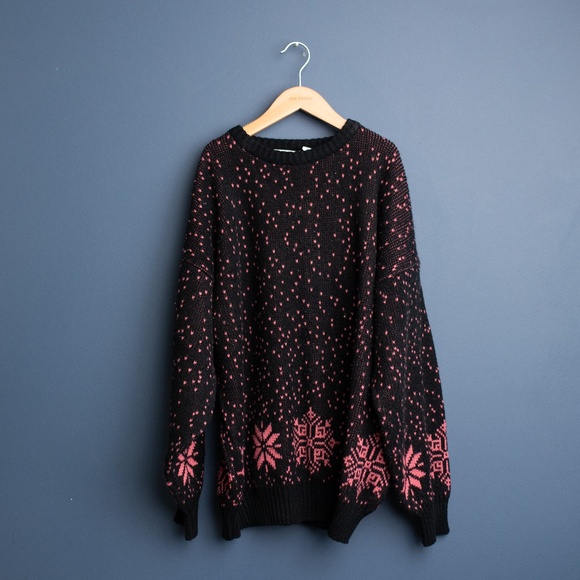 VINTAGE snowflake sweater - Picture 1 of 3